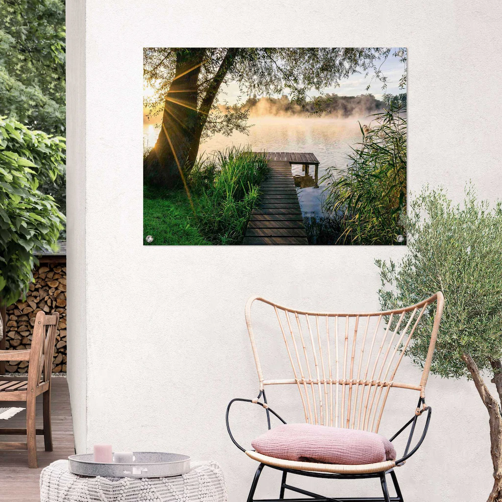 Reinders Poster "Früh morgens", Outdoor für Garten oder Balkon günstig online kaufen