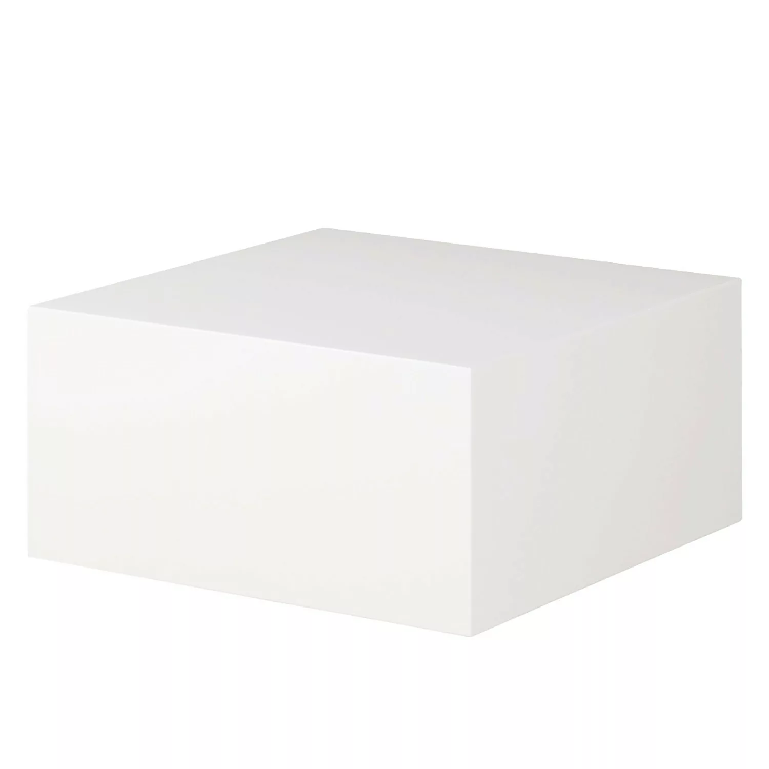 Couchtisch 60 x 60 x 30 cm Hochglanz MDF Weiß lackiert | Design Wohnzimmert günstig online kaufen