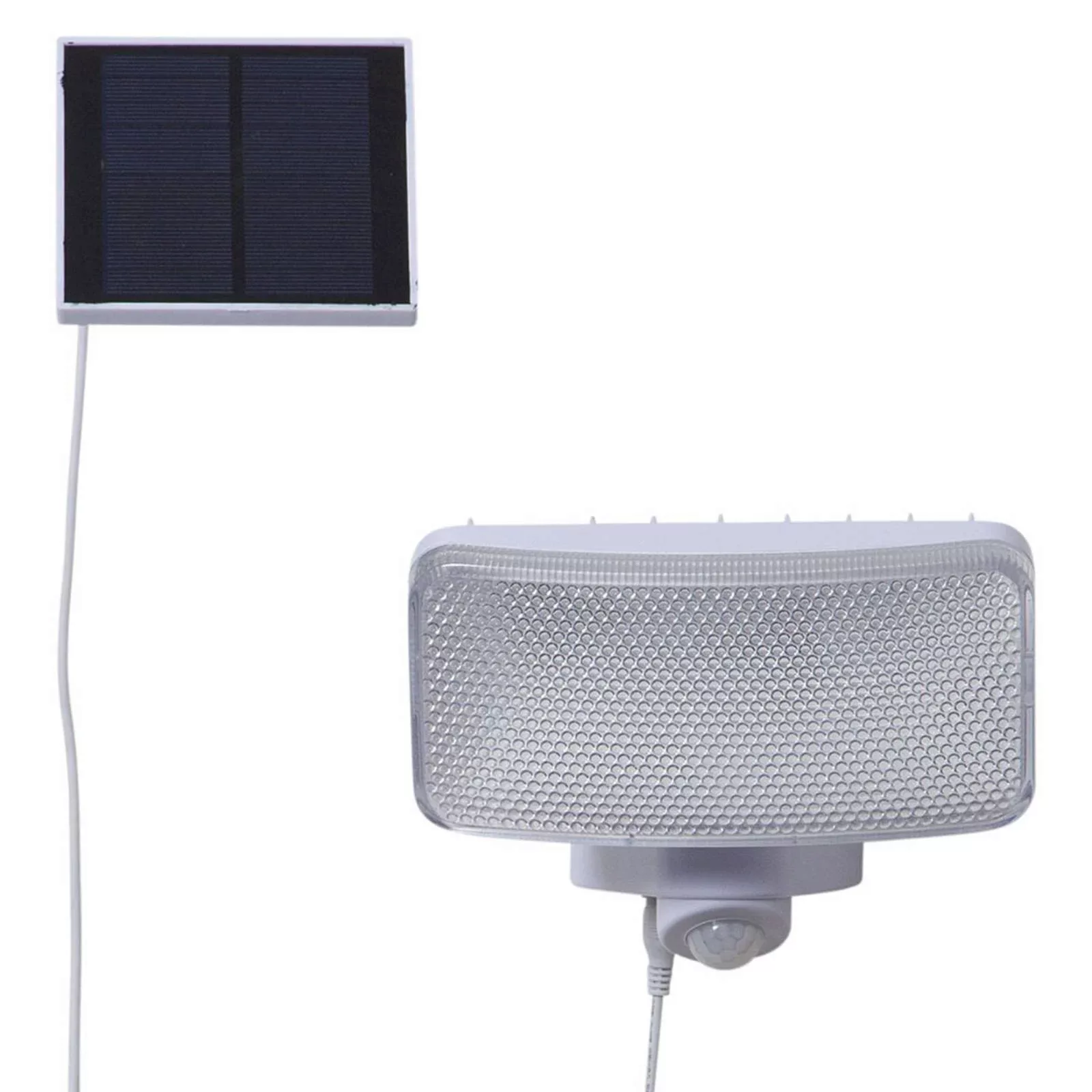 LED Solar Fluter Powerspot in Weiß 0,9W 350lm IP44 mit Bewegungsmelder und günstig online kaufen