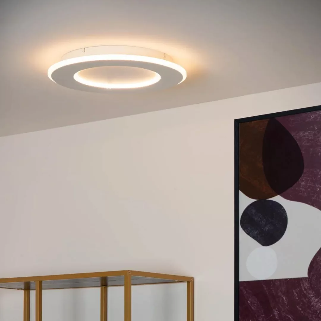 LED Deckenleuchte Axelle in Weiß 2x 12W 1200lm günstig online kaufen