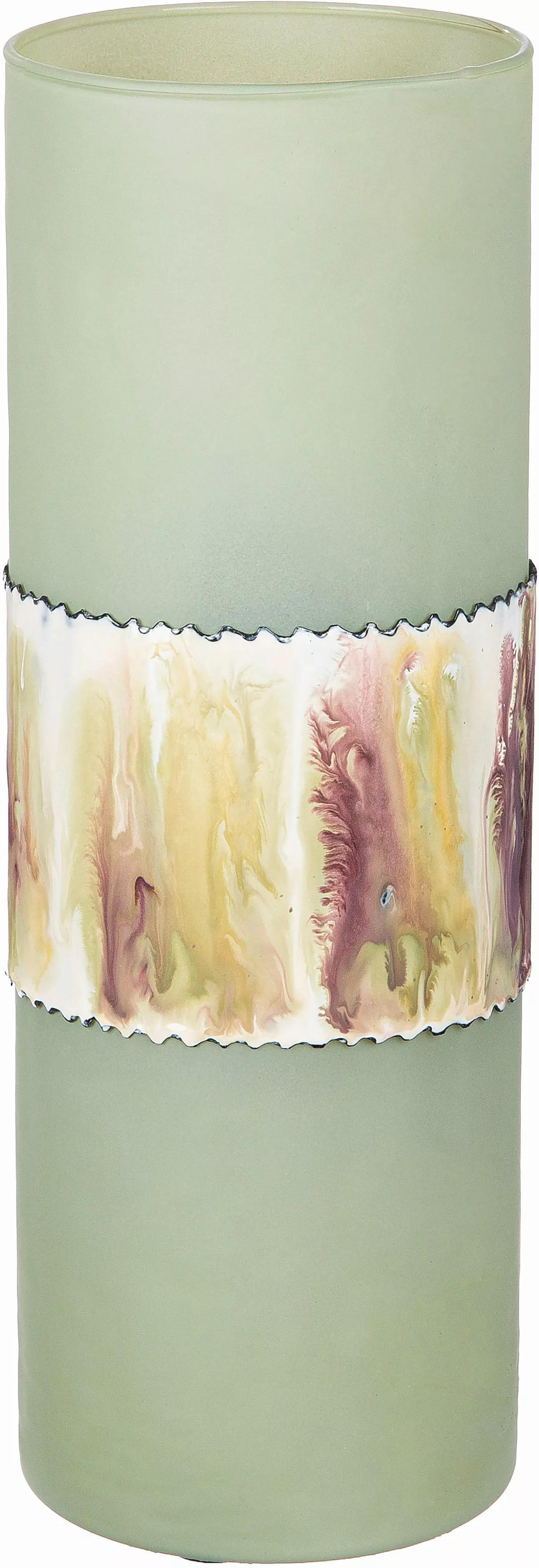 GILDE Tischvase »Vase Imperial, röhrenförmig«, (1 St.), aus Aluminium und G günstig online kaufen