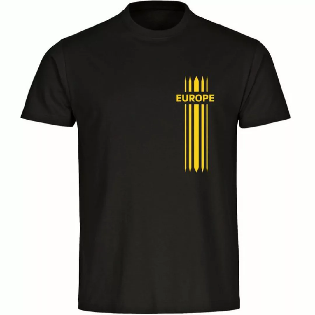 multifanshop T-Shirt Herren Europe - Streifen - Männer günstig online kaufen