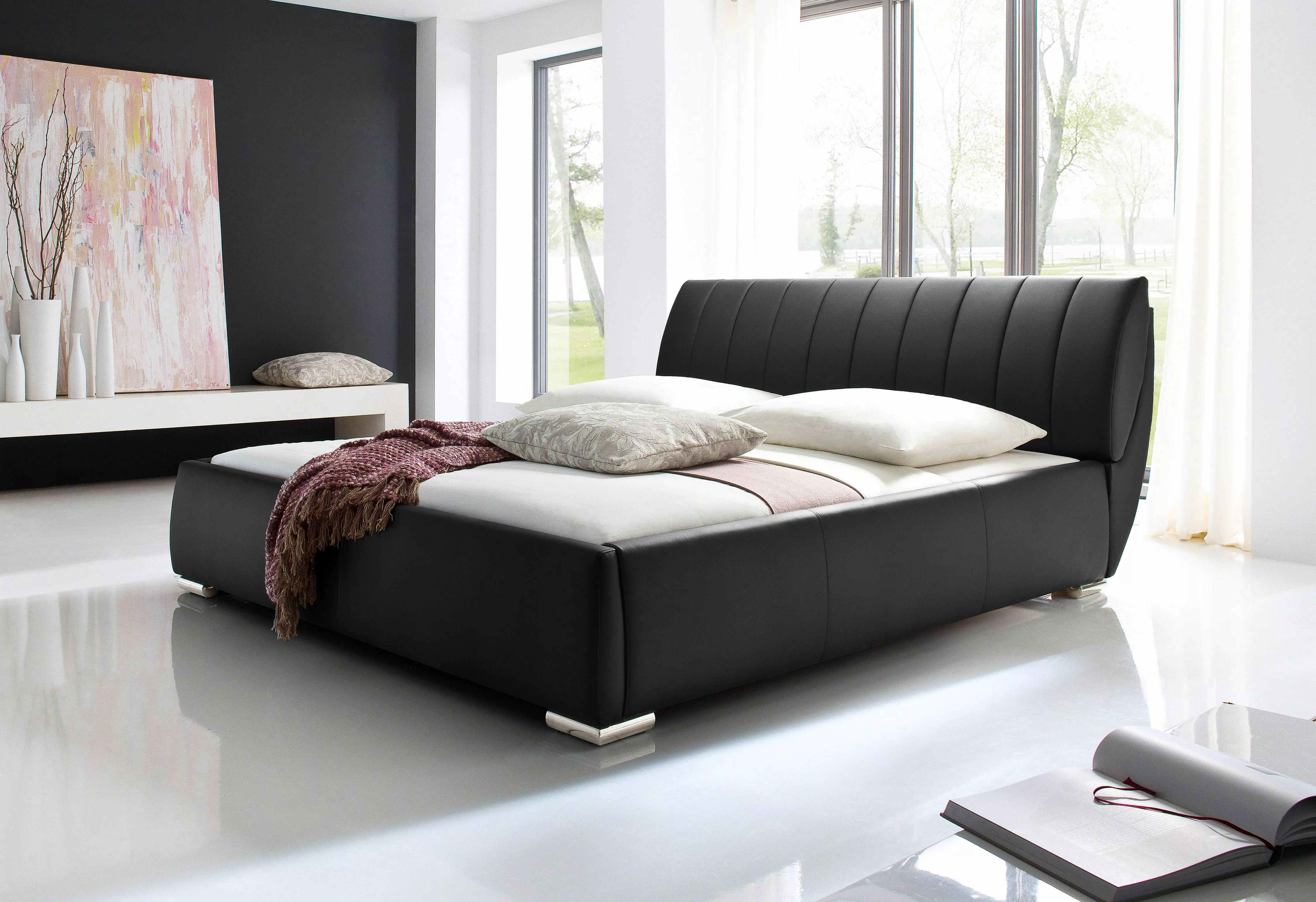 200x200 Polsterbett inkl Bettkasten u Lattenrost BERN von Meise Möbel Kunst günstig online kaufen