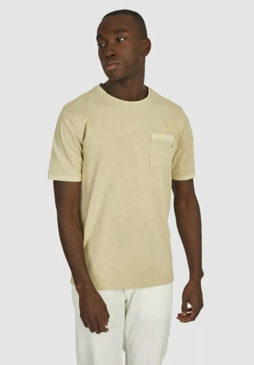 HECHTER PARIS T-Shirt mit Kontrastmuster innen am Ausschnitt günstig online kaufen