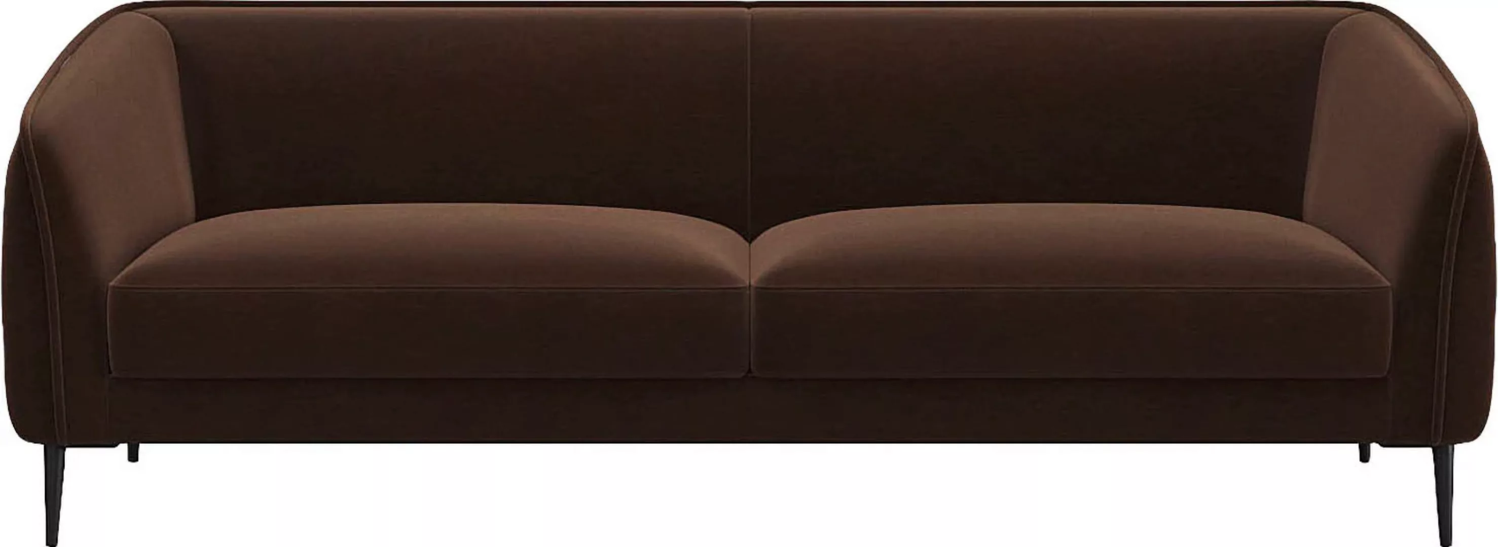 FLEXLUX 3-Sitzer "Belle Designsofa, Couch, bequem durch Kaltschaum im Sitz" günstig online kaufen