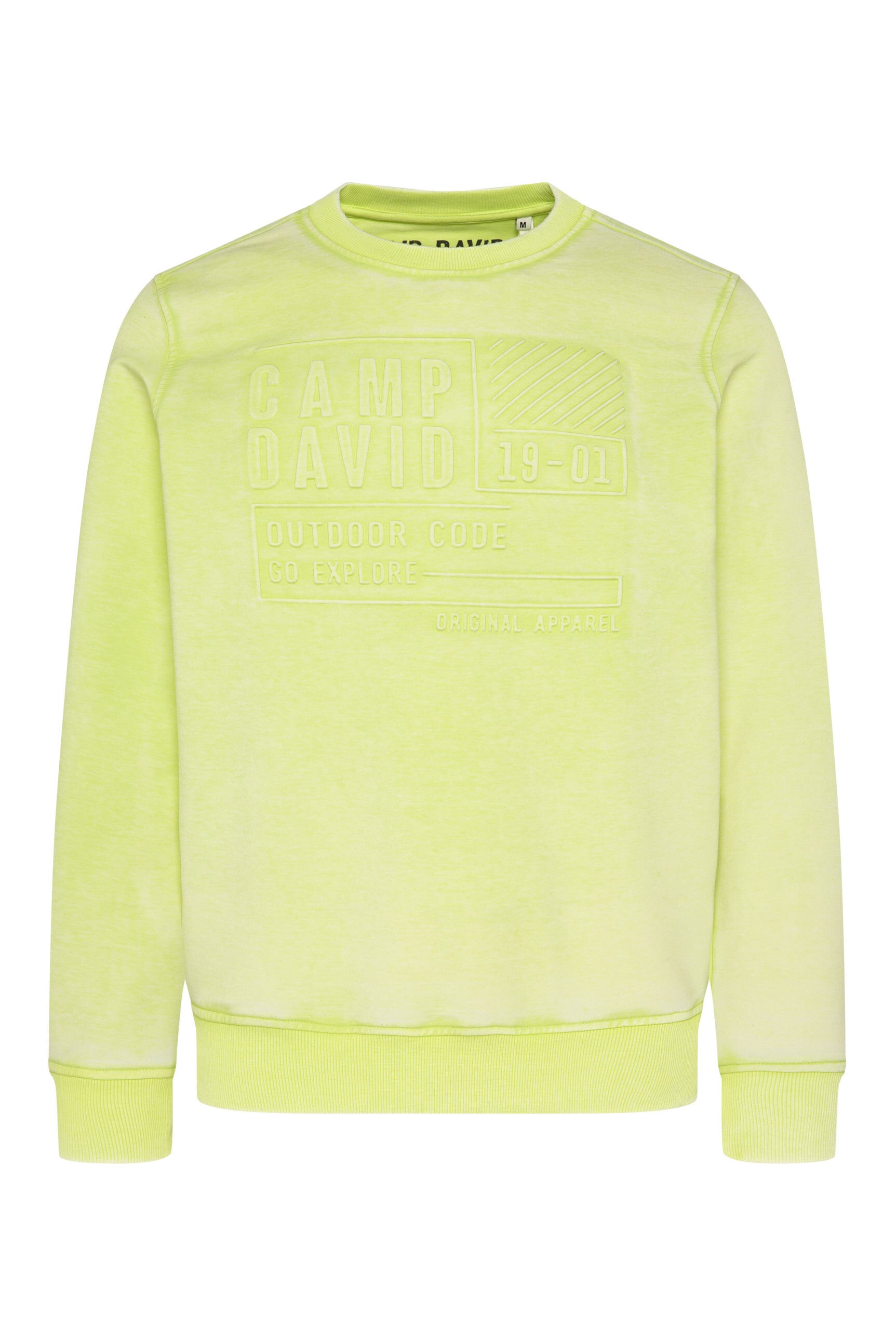 CAMP DAVID Sweater, mit Ausbrenner-Effekten günstig online kaufen