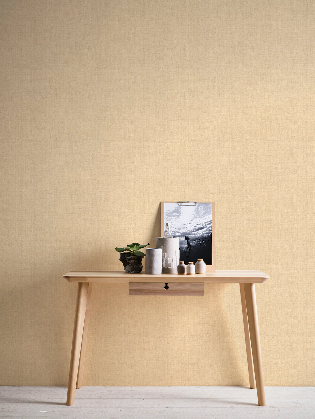 Livingwalls Tapete Uni Creme-Beige 53 cm x 10,05 m AS-385285 günstig online kaufen