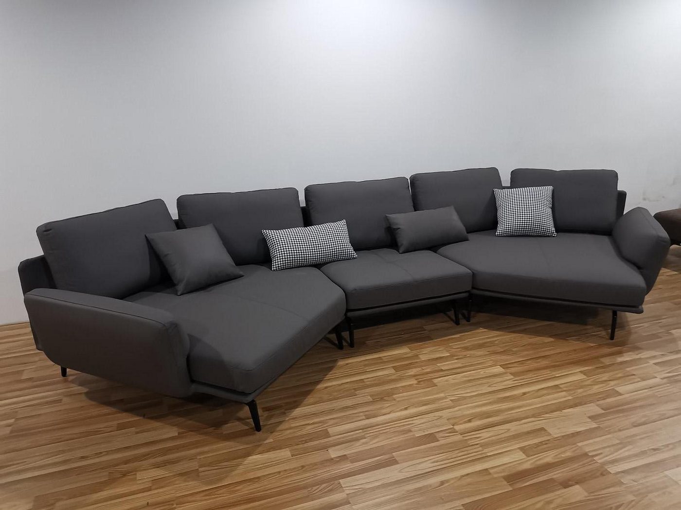 Xlmoebel Ecksofa L-förmiges Ecksofa Wohnlandschaft Ledercouch Polstersofa S günstig online kaufen