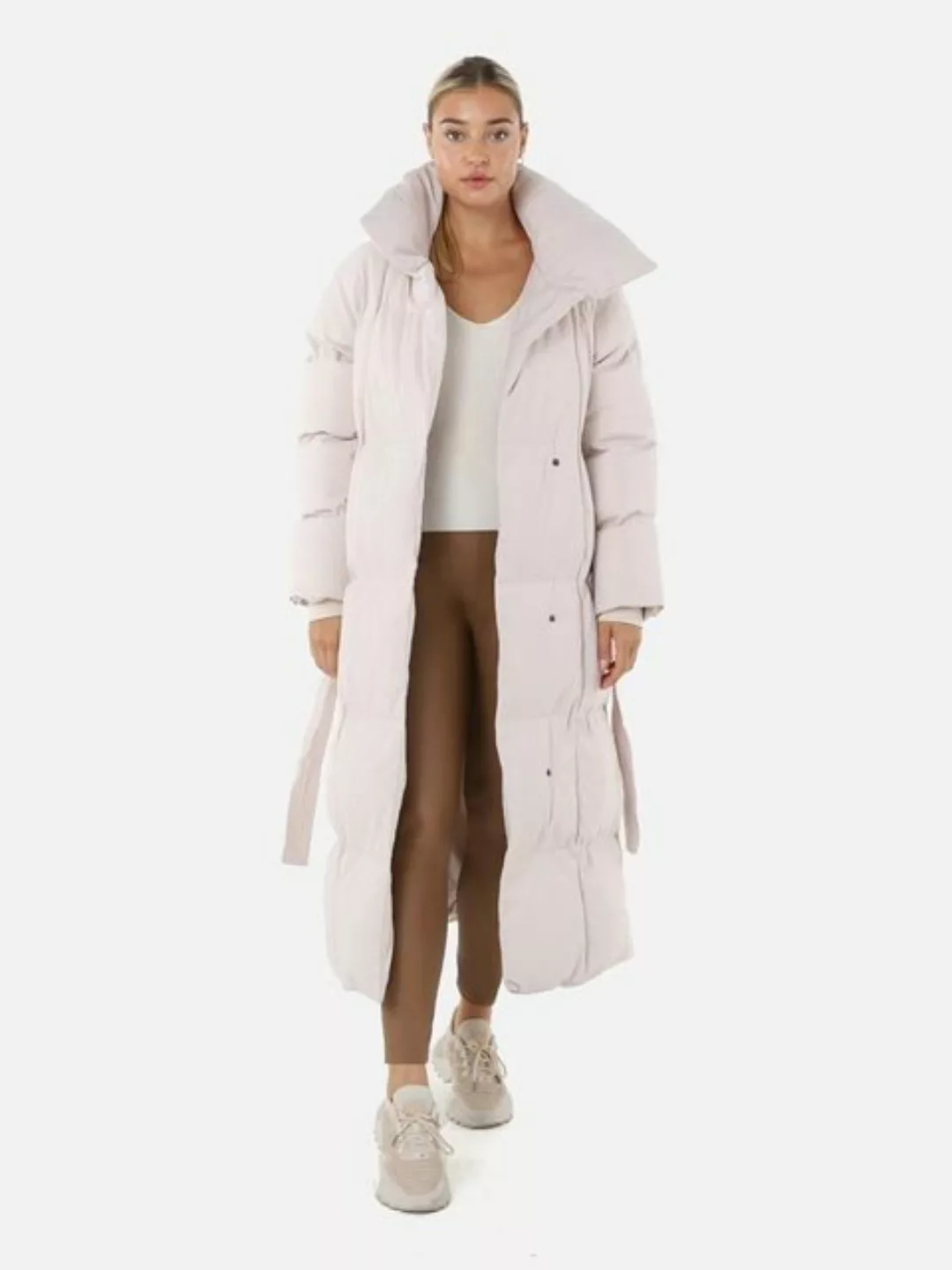 Copperose Winterjacke Oversize Winterparka Steppmantel Parka mit Gürtel Tai günstig online kaufen