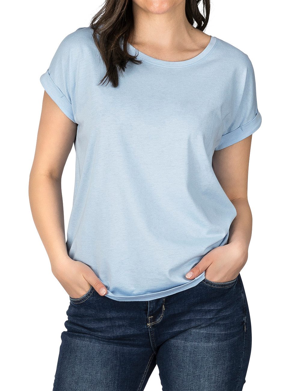 DENIMFY T-Shirt Damen Top DFSophie Regular günstig online kaufen