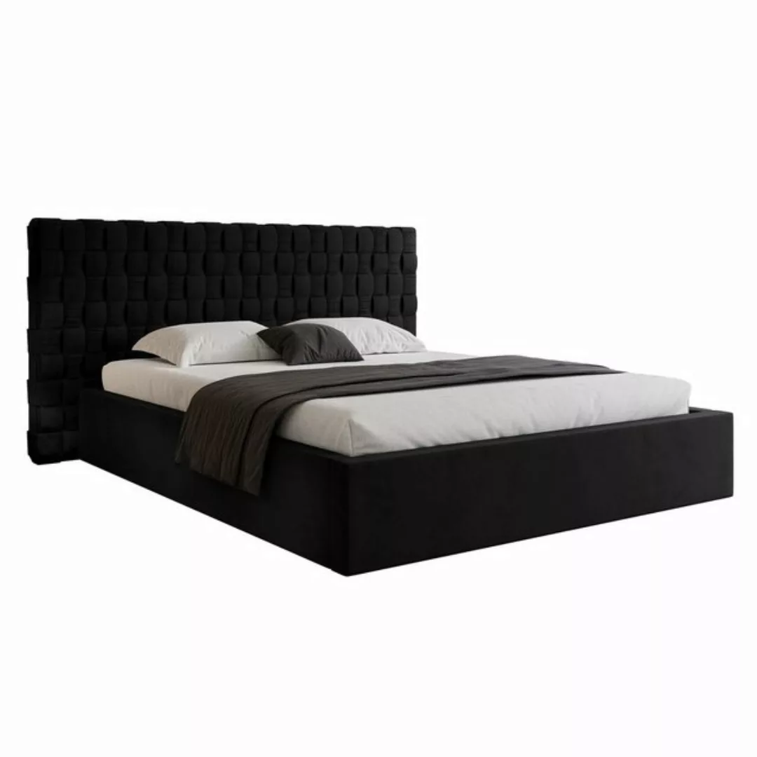 VIVENTE Möbel Polsterbett CASCADA elegantem Samt Bezugstoff MAGIC VELVET, L günstig online kaufen