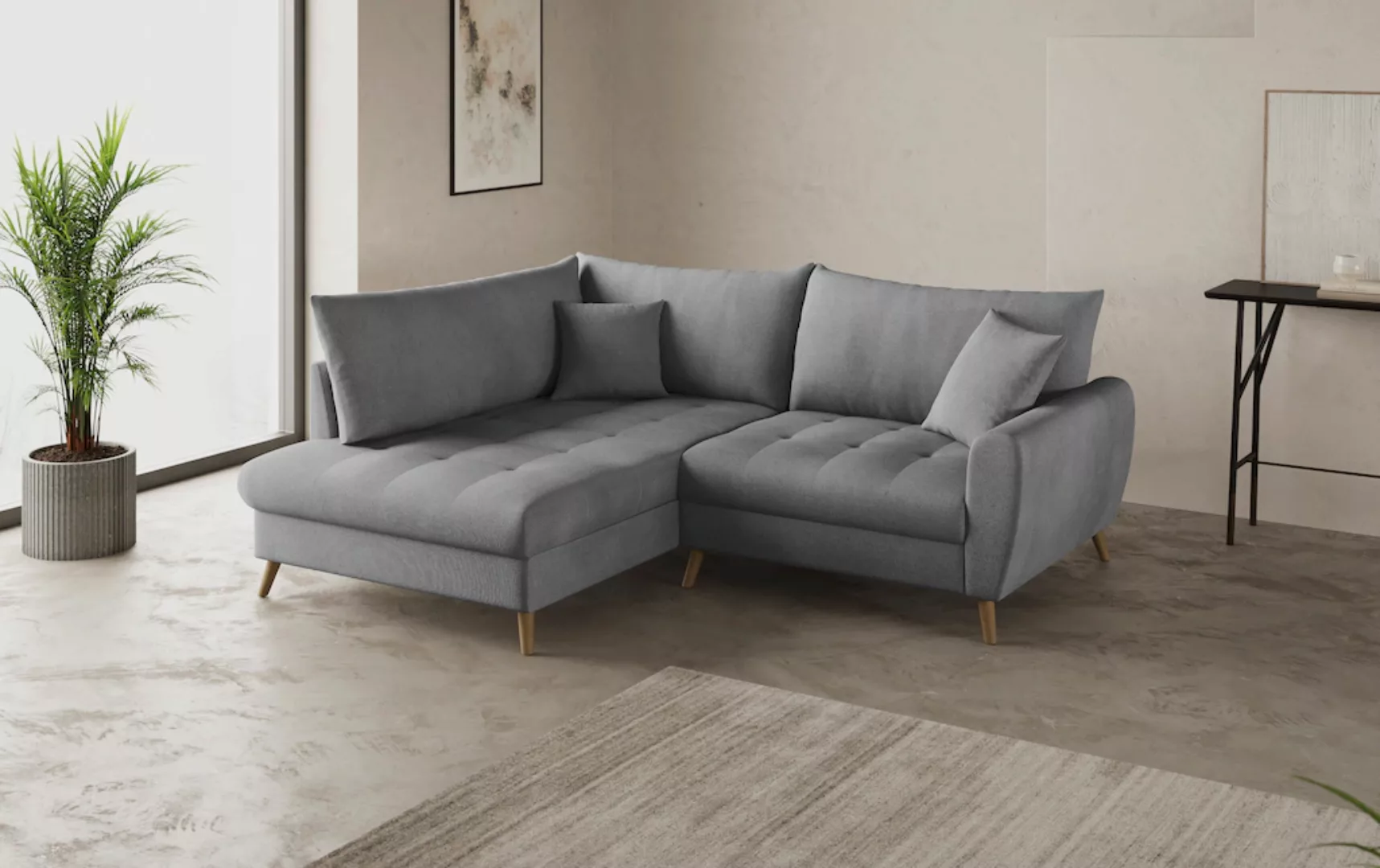 Home affaire Ecksofa "Blackburn II, L-Form", Mit Kaltschaumpolsterung bis 1 günstig online kaufen