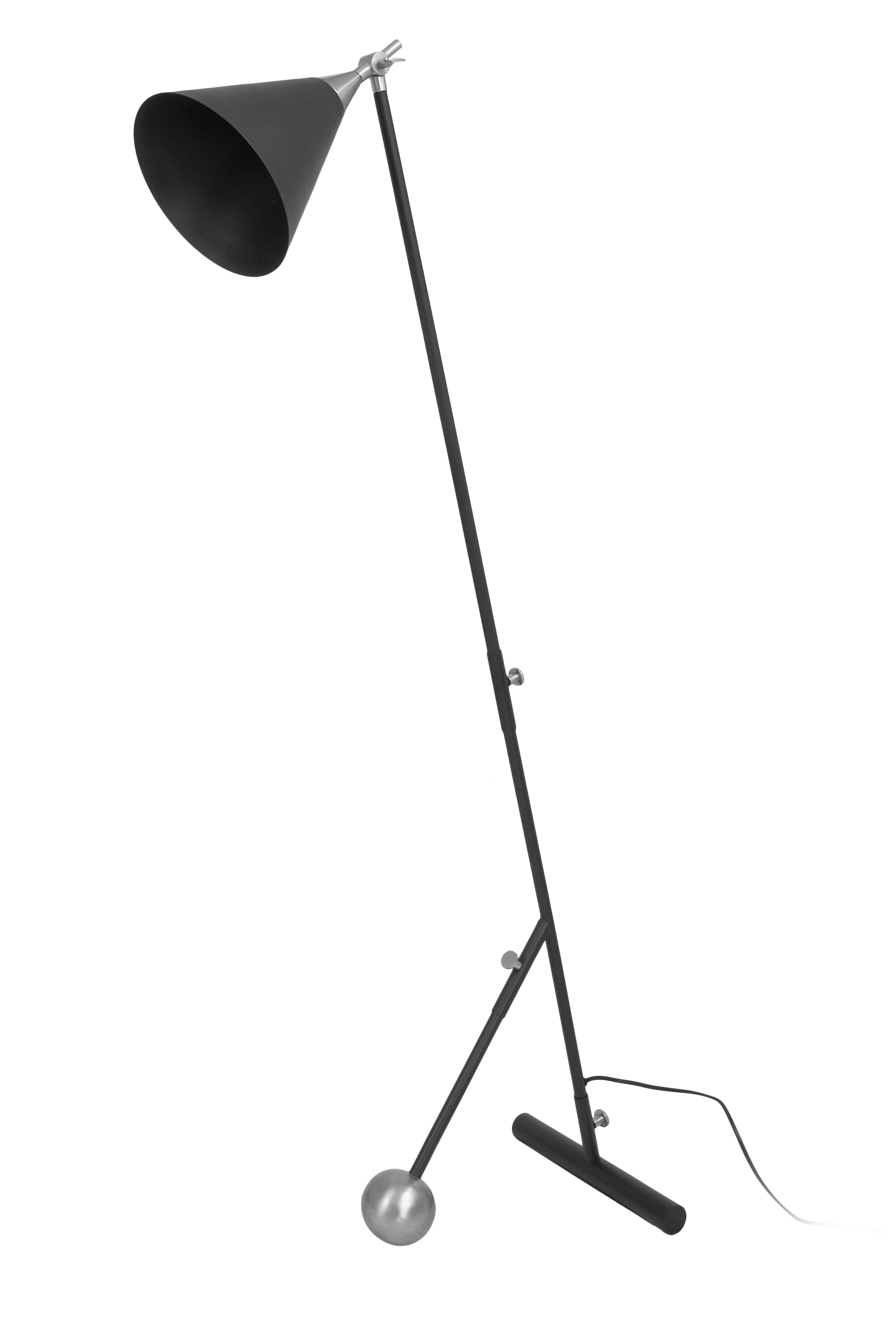 Kayoom Stehlampe Celeste 225 Schwarz Silber günstig online kaufen