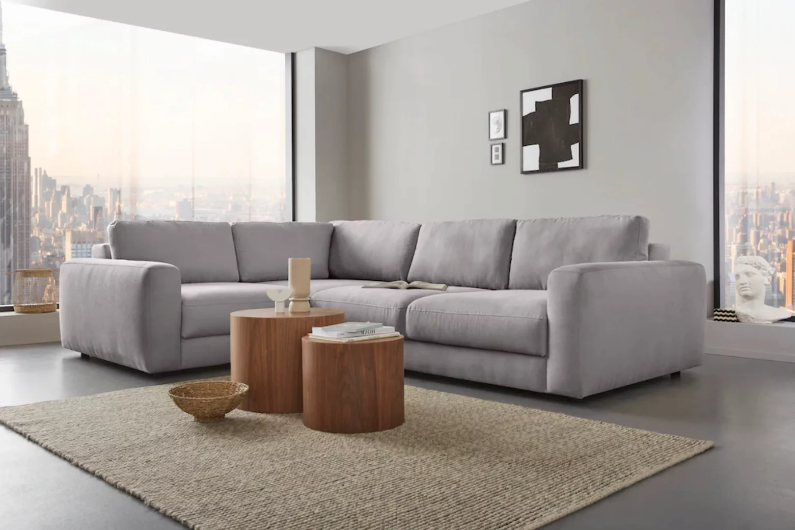 Places of Style Ecksofa »Bloomfield, L-Form«, extra tiefe Sitzfläche, wahlw günstig online kaufen