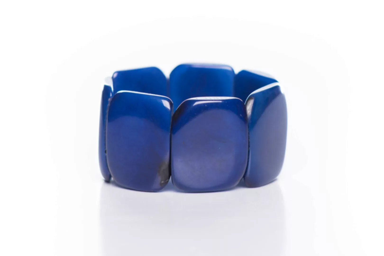 Tagua Armreif Armband Poliert Blau günstig online kaufen