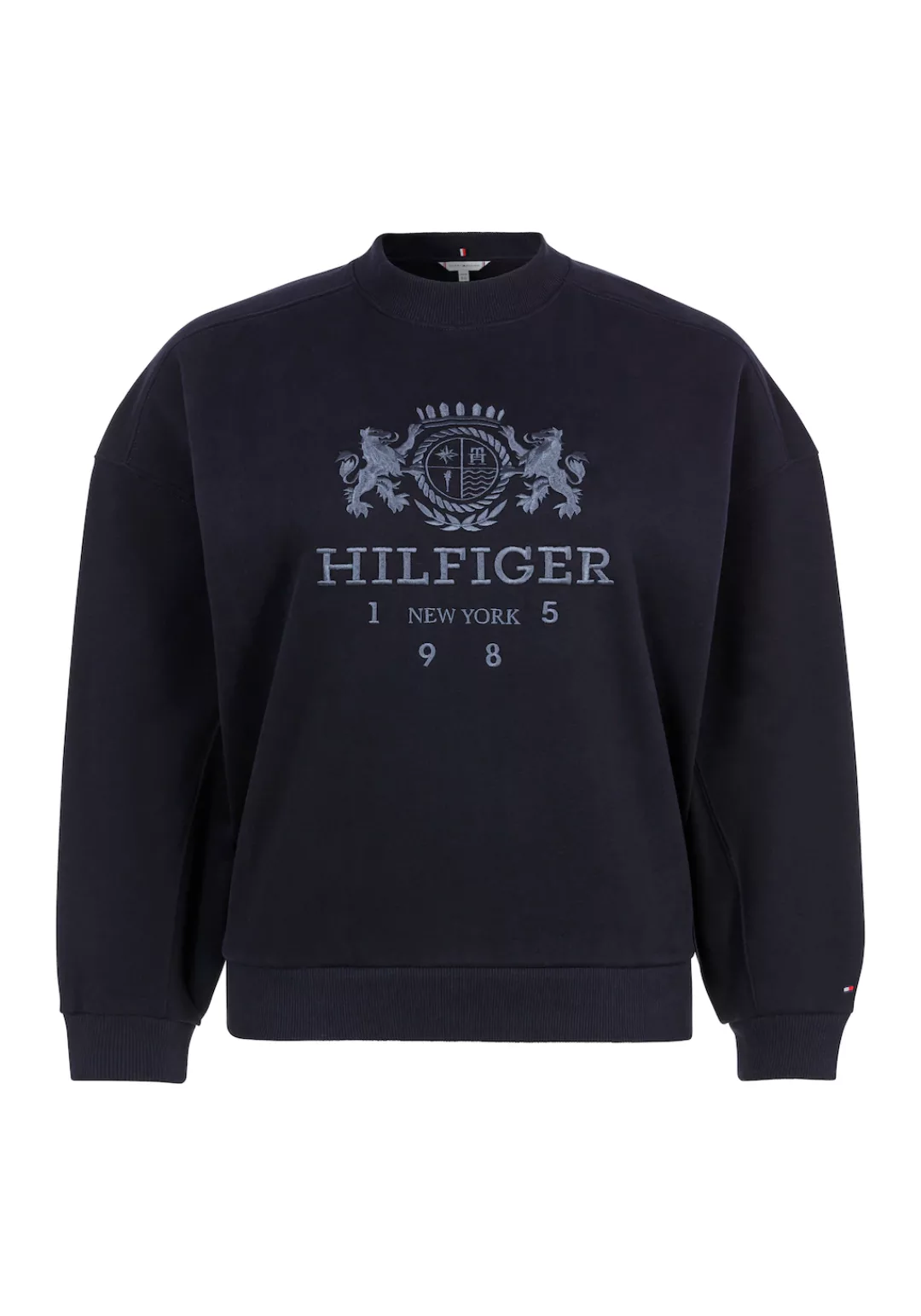 Tommy Hilfiger Curve Sweatshirt "CRV RLX VARSITY CREST SWTSHRT", in Großen günstig online kaufen