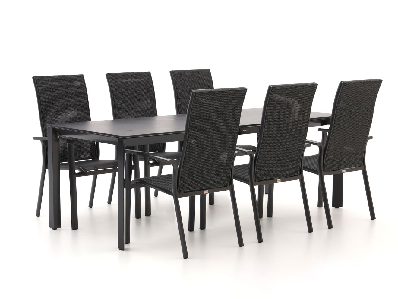 Bellagio Avio/Sestino 220cm Gartenmöbel-Set 7-Teilig Stapelbar günstig online kaufen