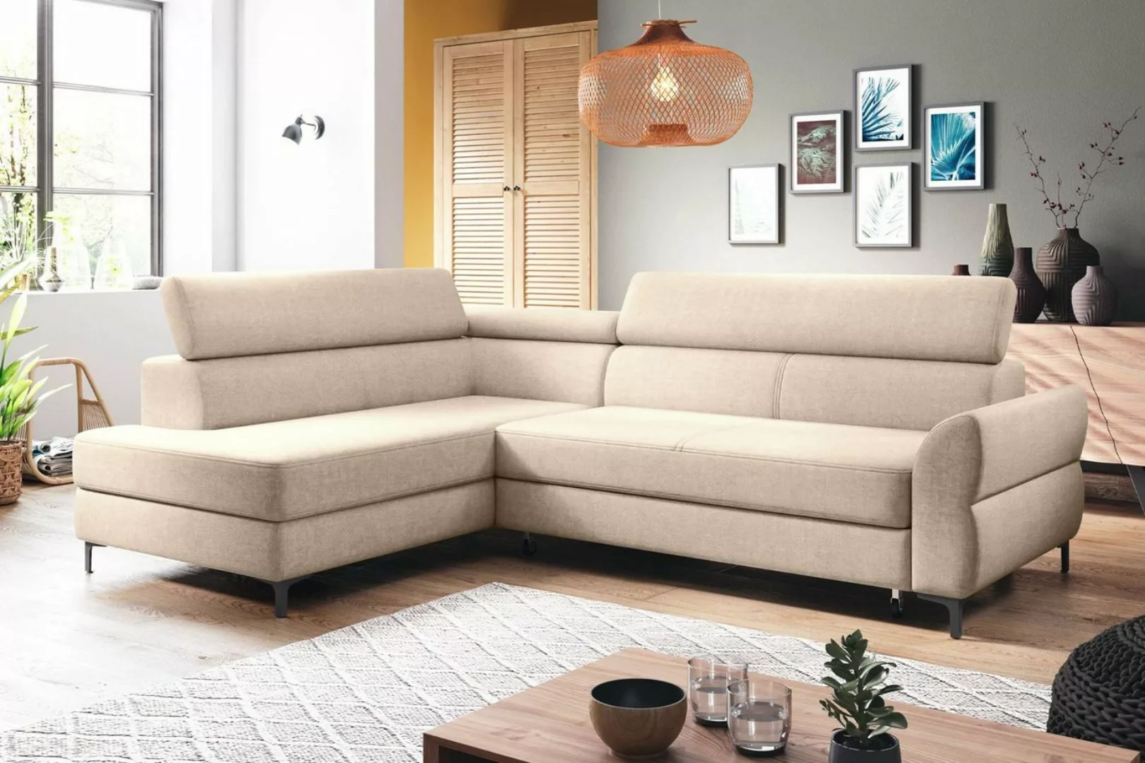 Stylefy Ecksofa Stylefy Parker Ecksofa, L-Form, Eckcouch, Kopfteilverstellu günstig online kaufen