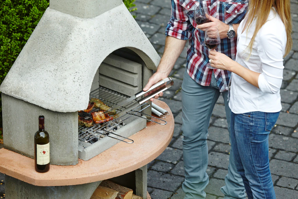 Buschbeck Grillkamin Carmen Grau-Terrakotta günstig online kaufen