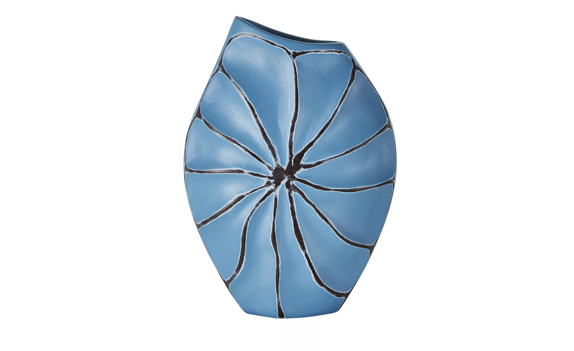 Deko-Vase - blau - Polyresin (Kunstharz) - 23 cm - 34 cm - 9 cm - Sconto günstig online kaufen