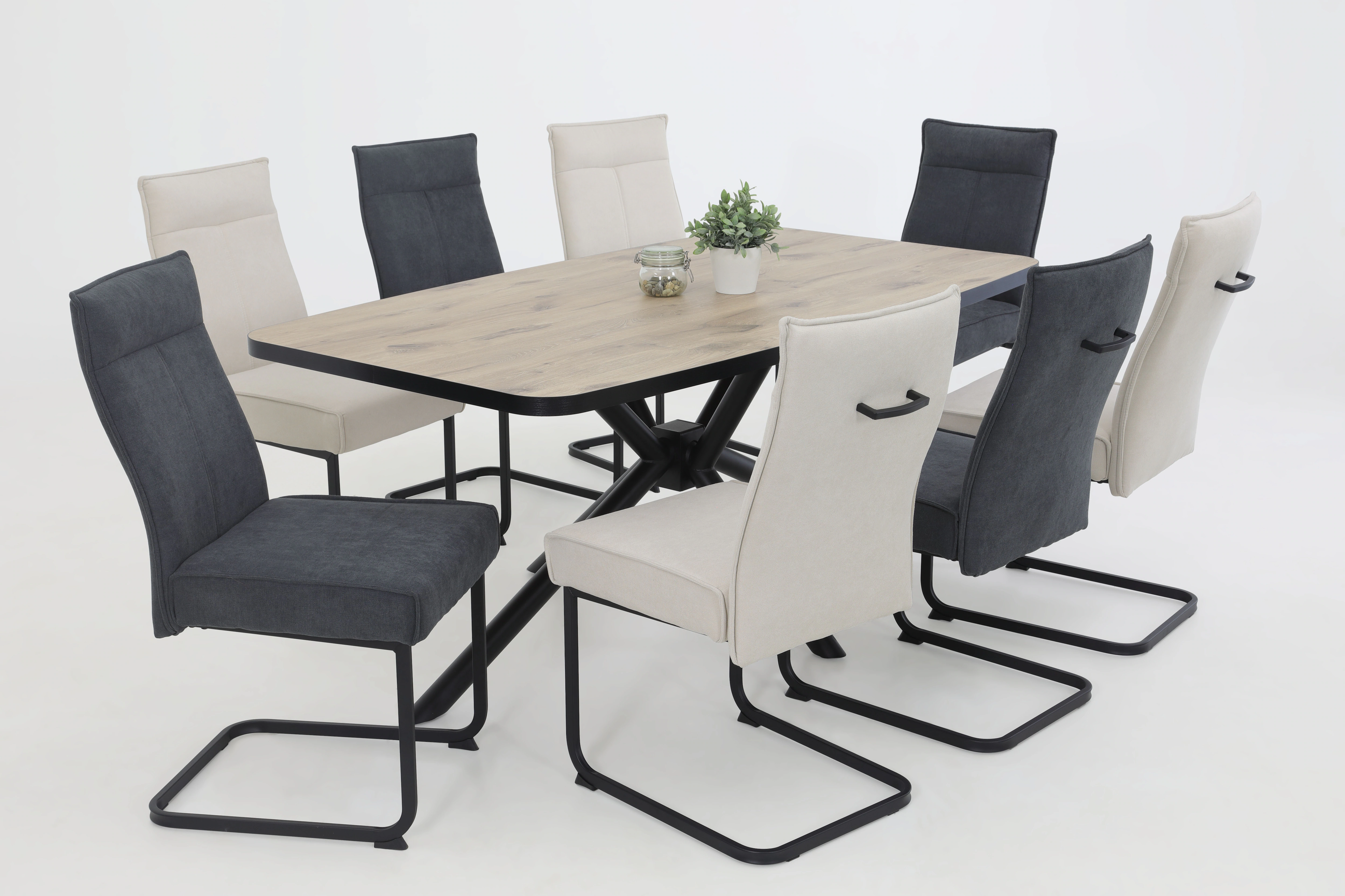 HELA Freischwinger »KAREN Esszimmerstuhl«, (Set), 4 St., XL-Breite, Komfort günstig online kaufen