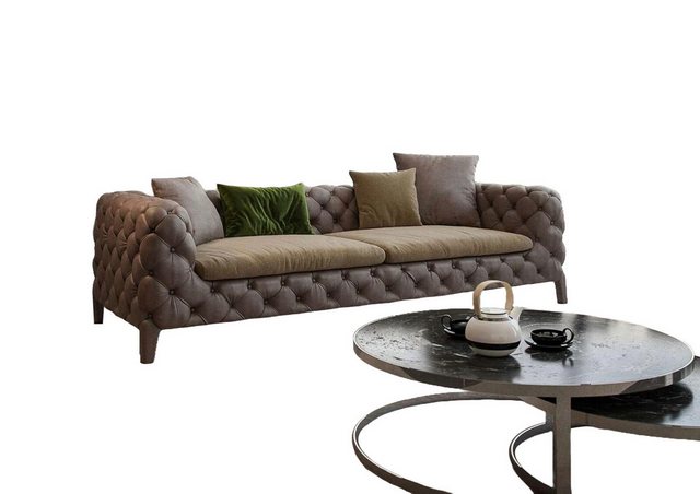 JVmoebel Sofa Tauper Chesterfield Dreisitzer Luxus Modernes Sofa Stil, 1 Te günstig online kaufen