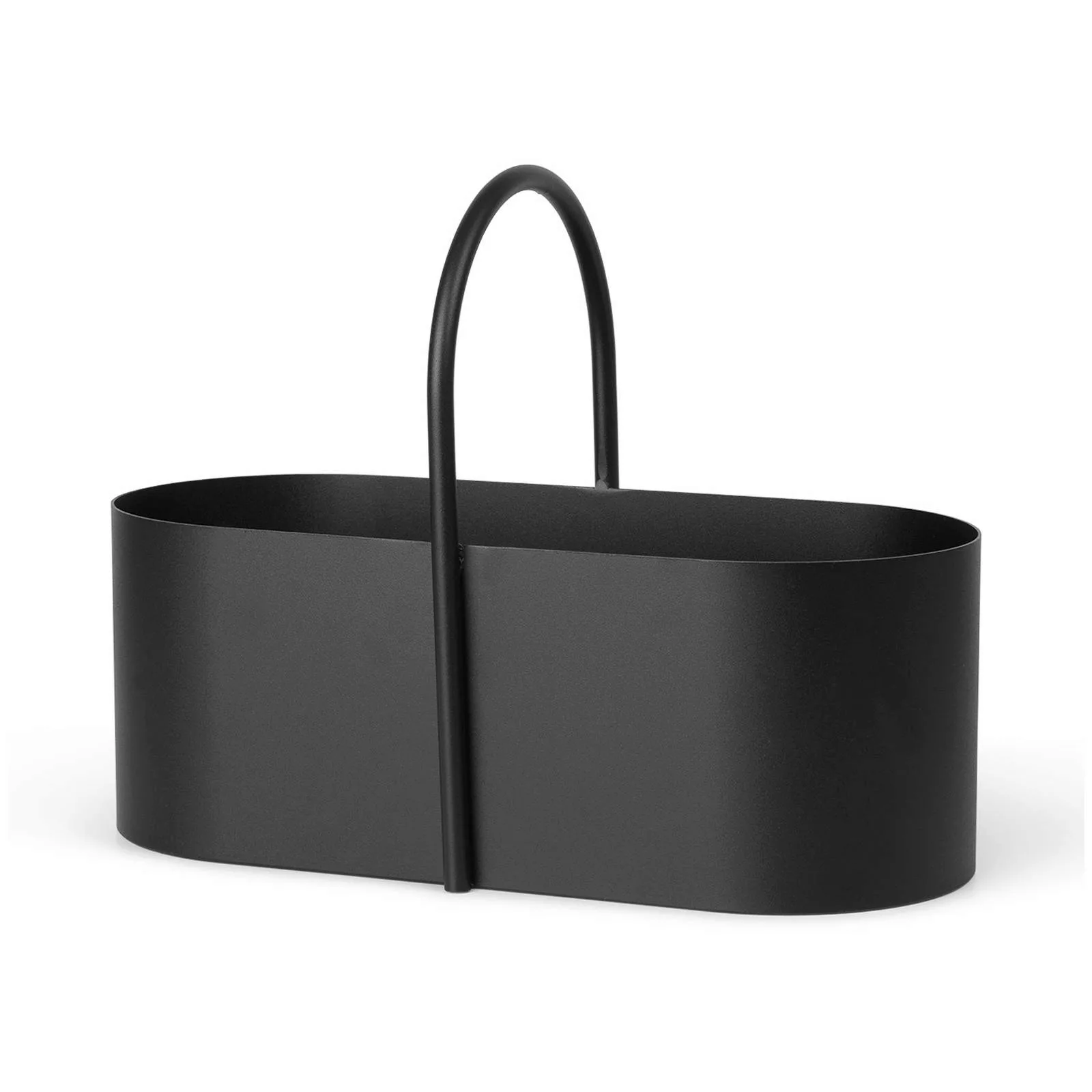 ferm LIVING Werkzeugkasten Grib, schwarz, 35 cm breit, Eisen günstig online kaufen