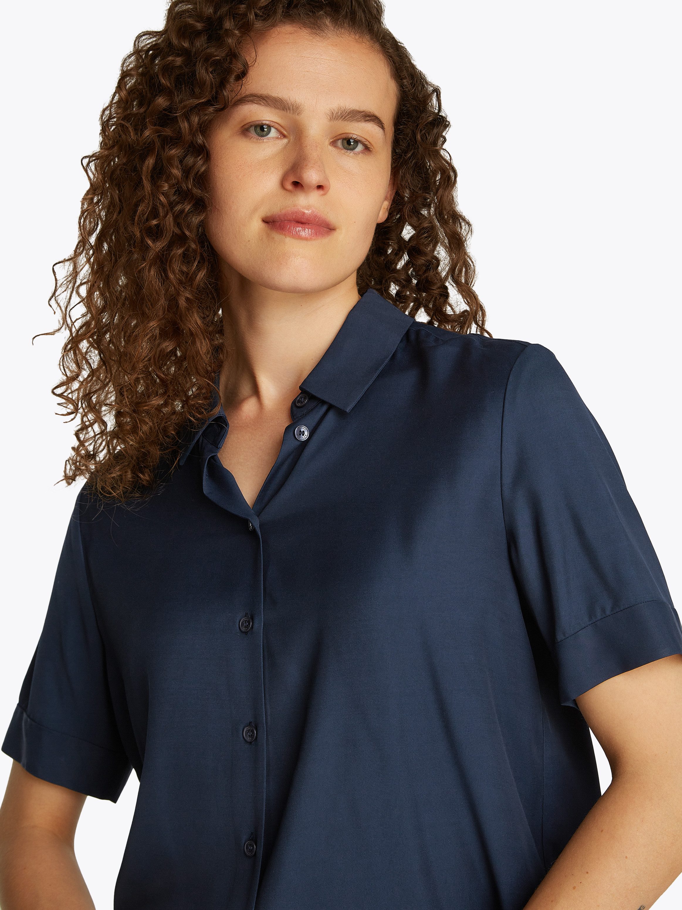 Tommy Hilfiger Kurzarmshirt SOFT VISCOSE S/S günstig online kaufen