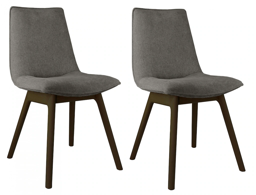 andas Esszimmerstuhl "Ramon", (Set), 2 St., Chenille, mit Massivholzbeinen, günstig online kaufen