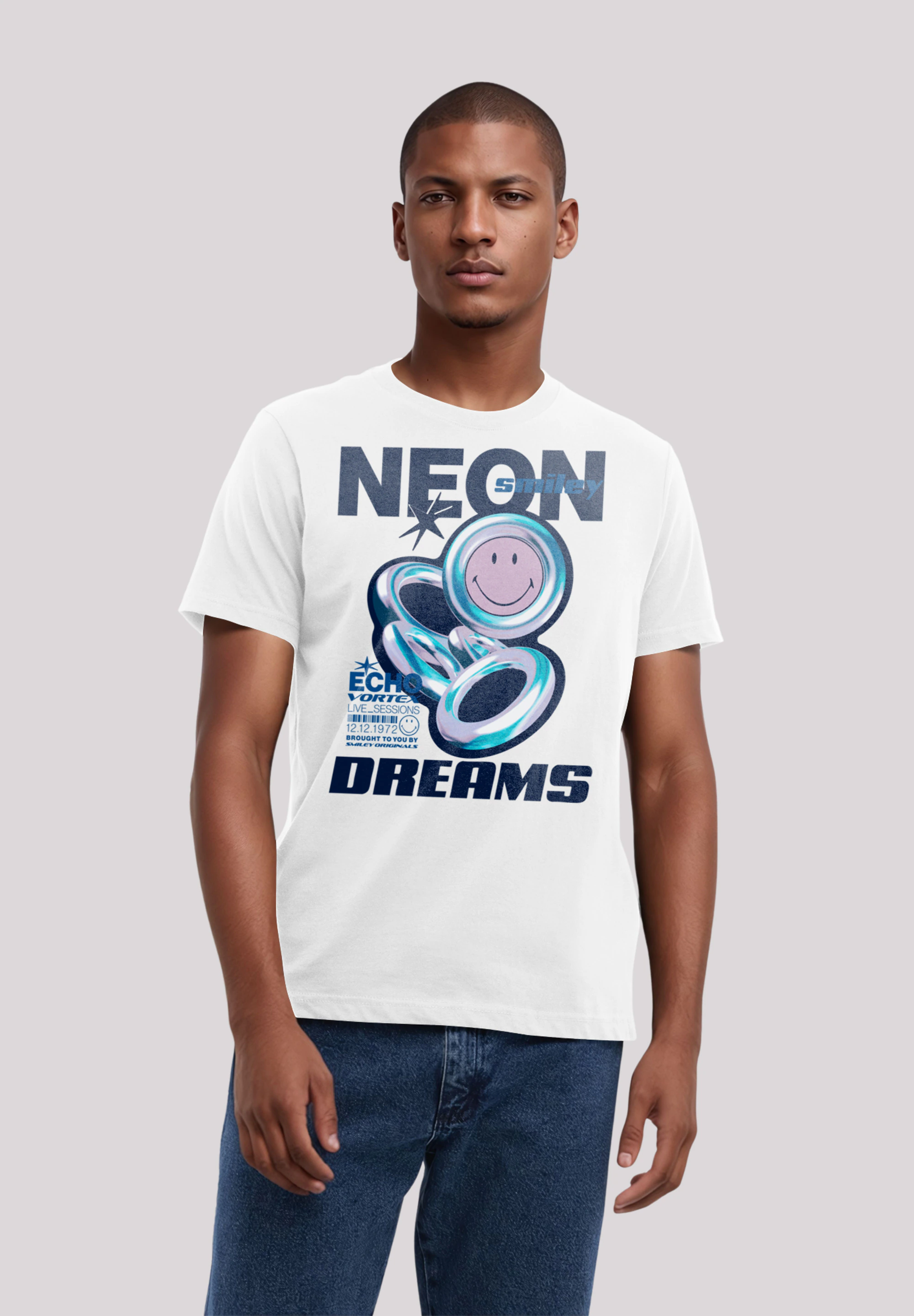 F4NT4STIC T-Shirt "Smiley Originals Neon Dreams Rave Wear", Premium Qualitä günstig online kaufen