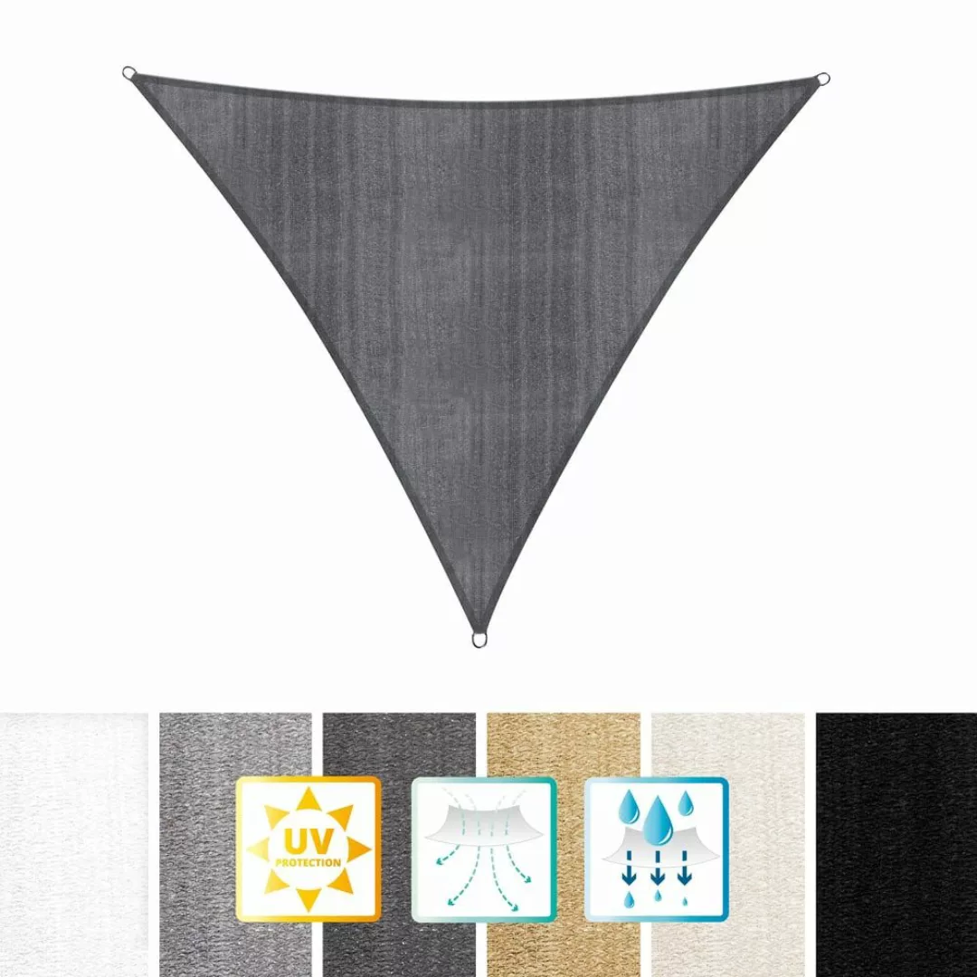 Lumaland Sonnensegel Sonnensegel dreieckig 5x5x5 m, günstig online kaufen
