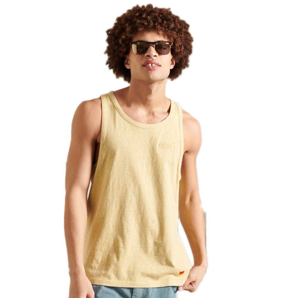 Superdry La Beach Ärmelloses T-shirt 2XL Pale Yellow günstig online kaufen