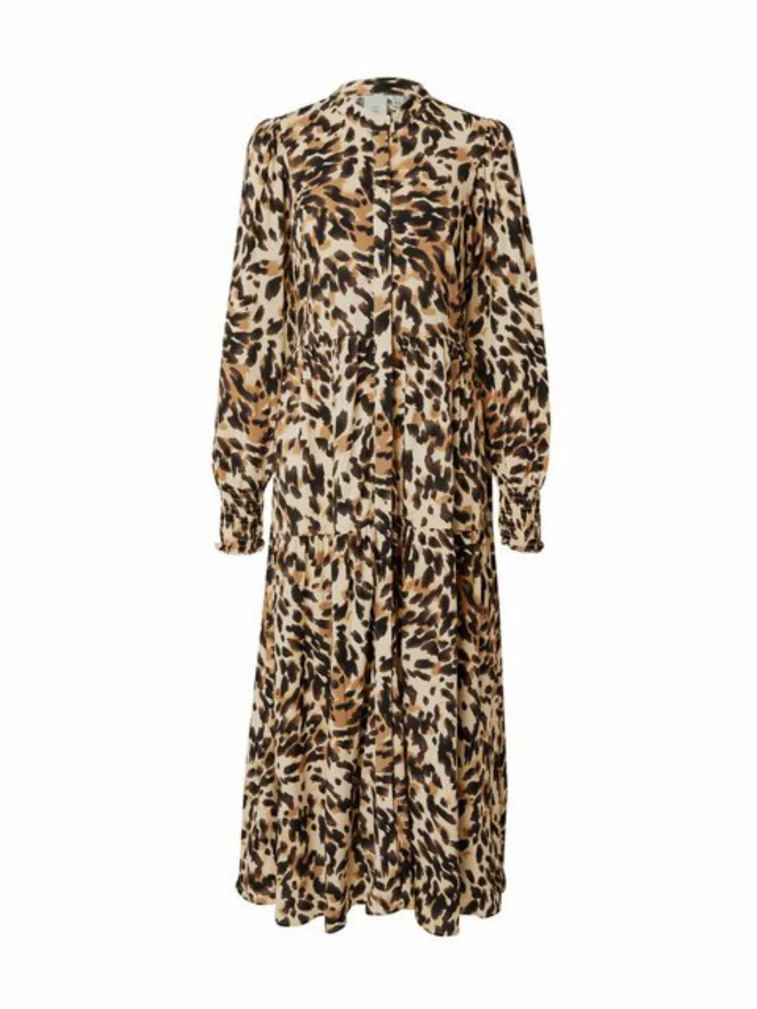 Y.A.S Maxikleid YASALIRA LS LONG SHIRT DRESS S. NOOS mit Volant günstig online kaufen