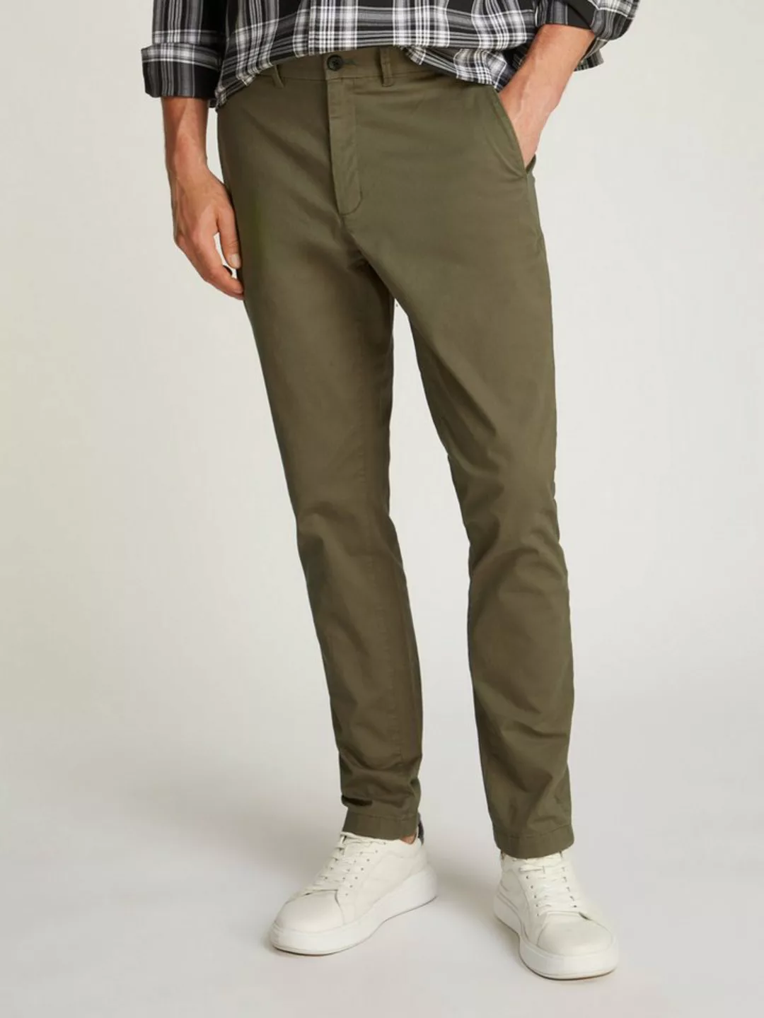 Calvin Klein Chinohose MODERN TWILL SLIM CHINO mit Logoprägung günstig online kaufen