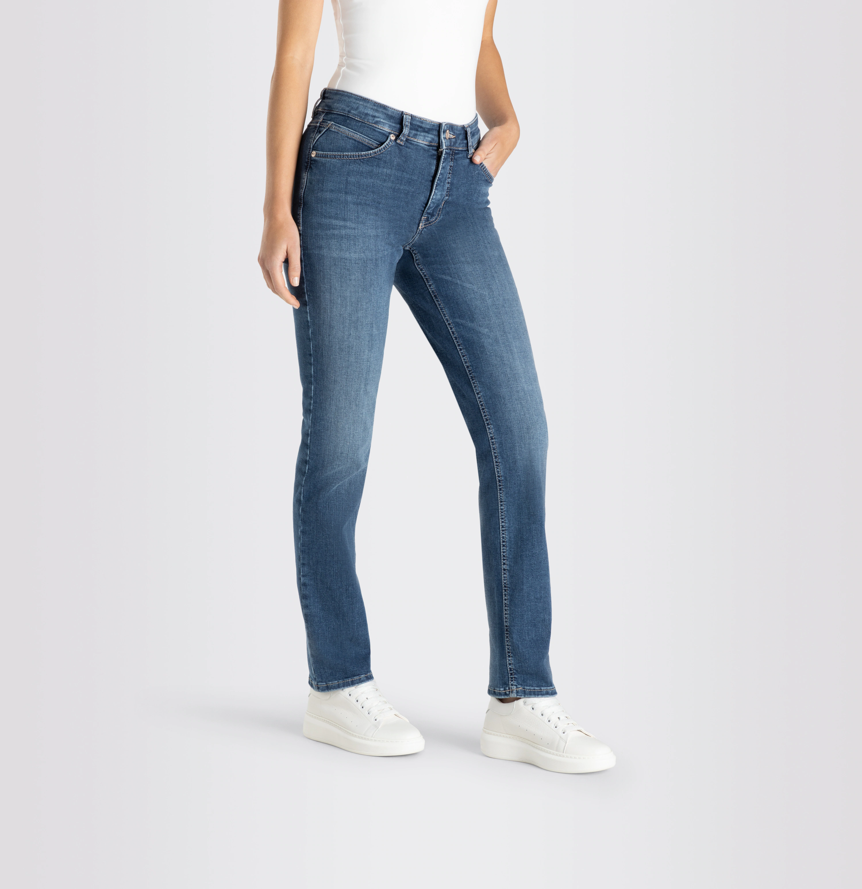 MAC Stretch-Jeans "Melanie", Gerade geschnitten günstig online kaufen