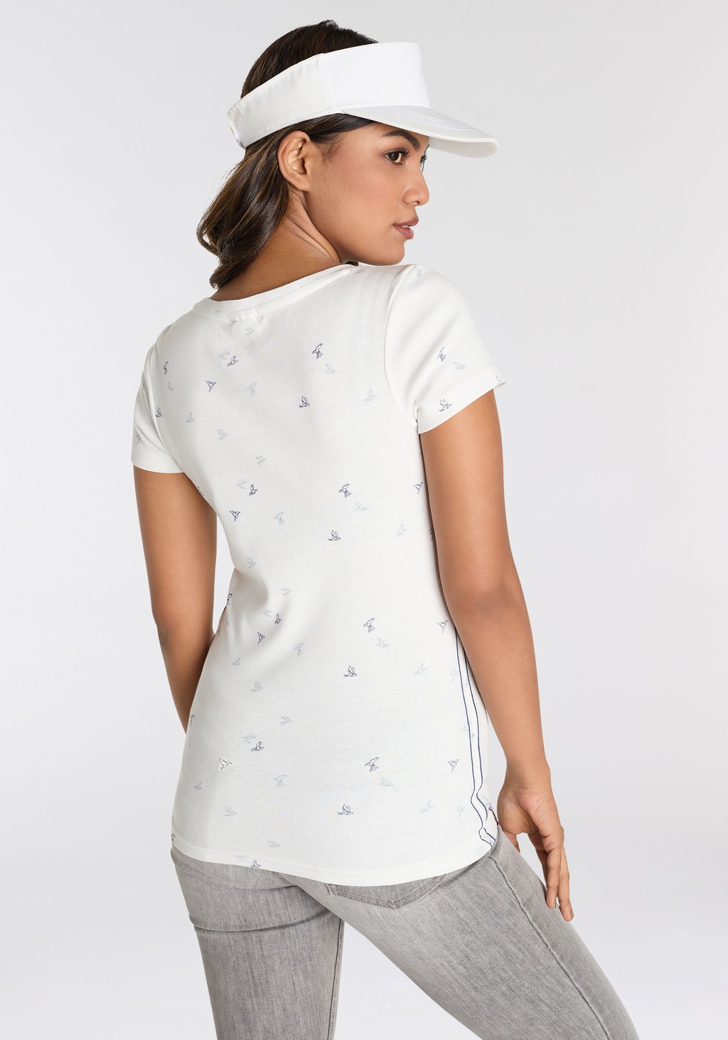 KangaROOS Kurzarmshirt mit trendigem Allover-Print günstig online kaufen
