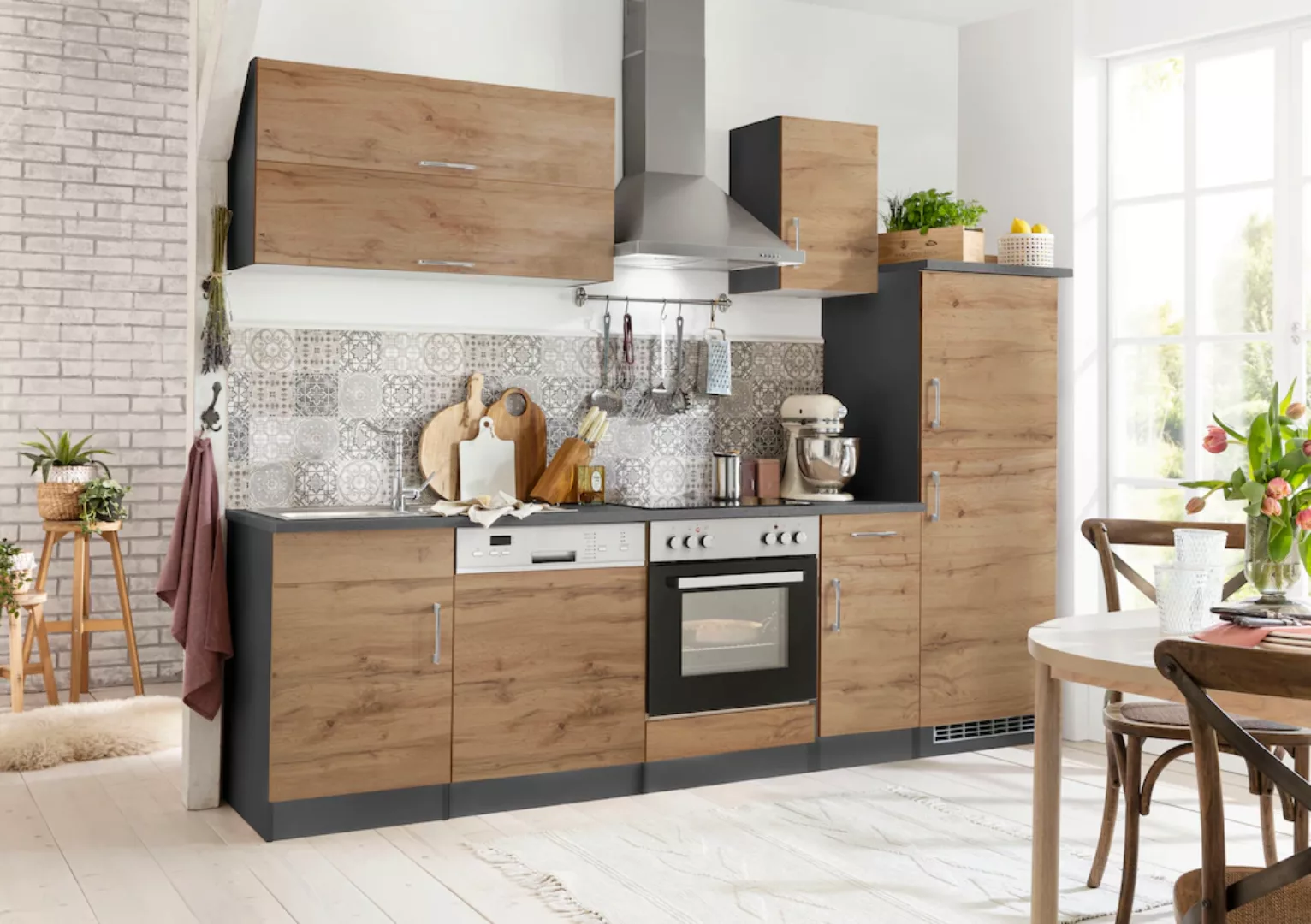 HELD MÖBEL Küchenzeile "Colmar", ohne E-Geräte, Breite 270 cm günstig online kaufen