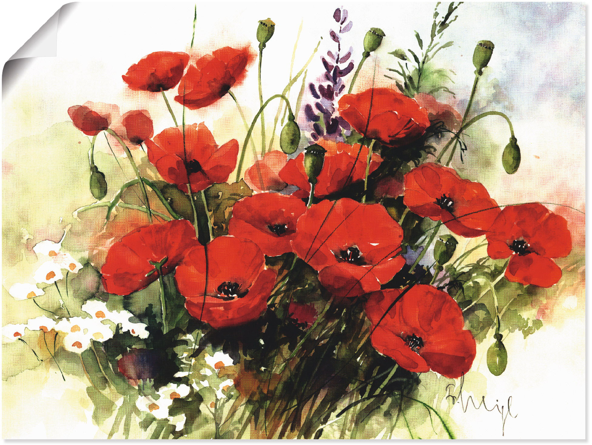 Artland Wandbild »Blumen Zusammenstellung III«, Blumen, (1 St.), als Leinwa günstig online kaufen