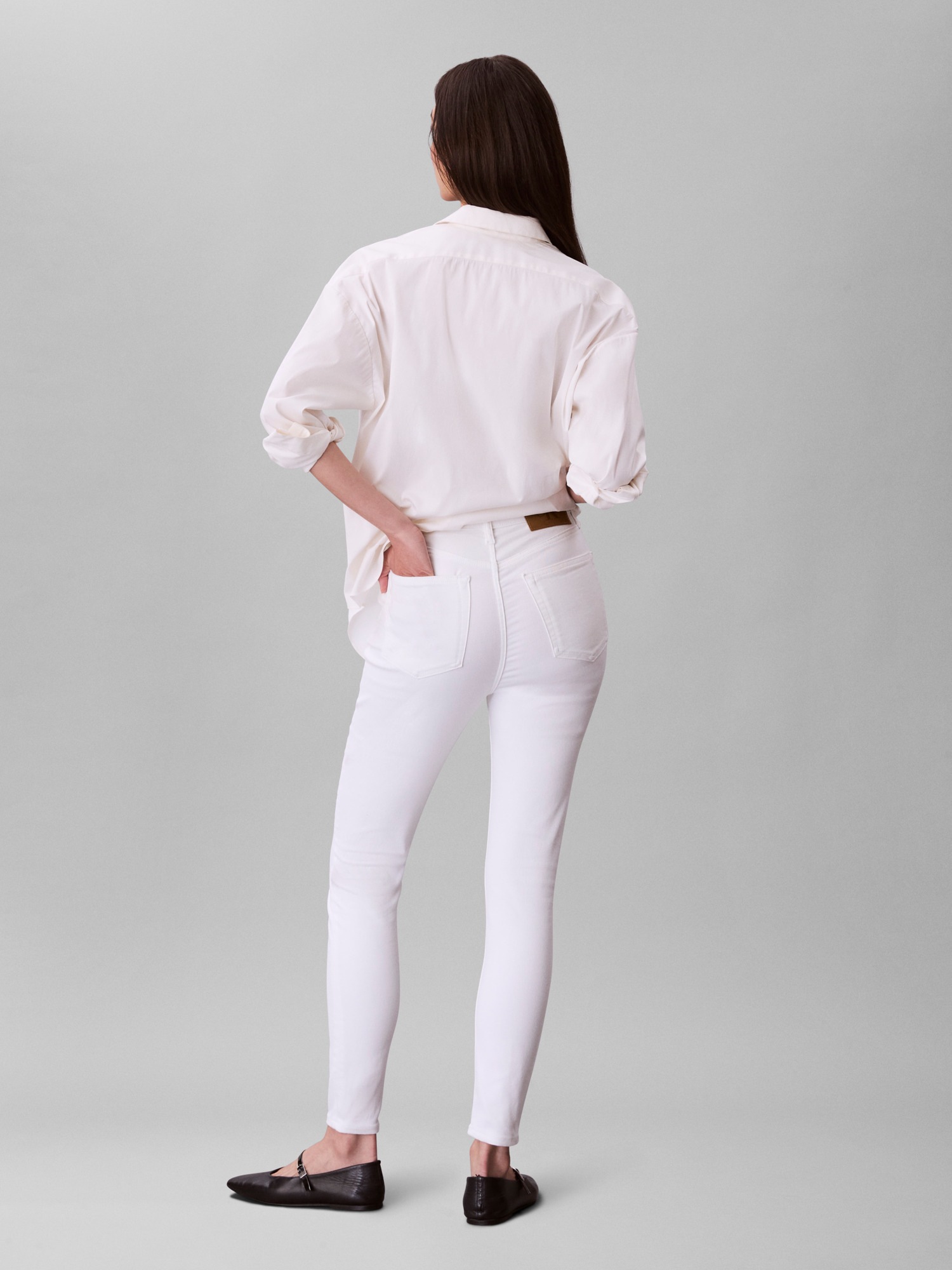 Calvin Klein Jeans Skinny-fit-Jeans "HGH RS SKNNY ANKL JN", Mit Gürtelschla günstig online kaufen