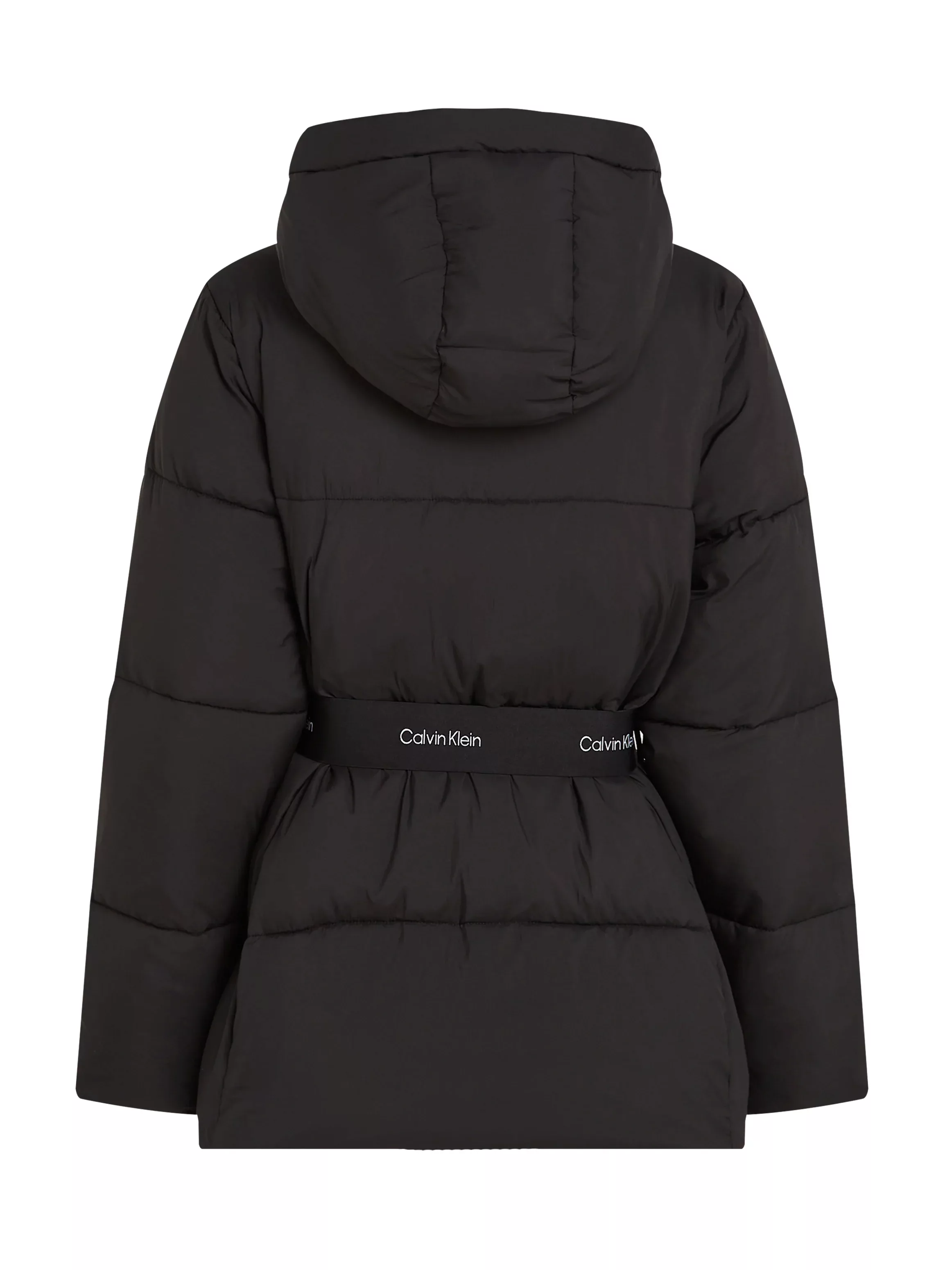 Calvin Klein Jeans Steppjacke "LOGO BELT SHORT PUFFER", mit Kapuze, mit Gür günstig online kaufen