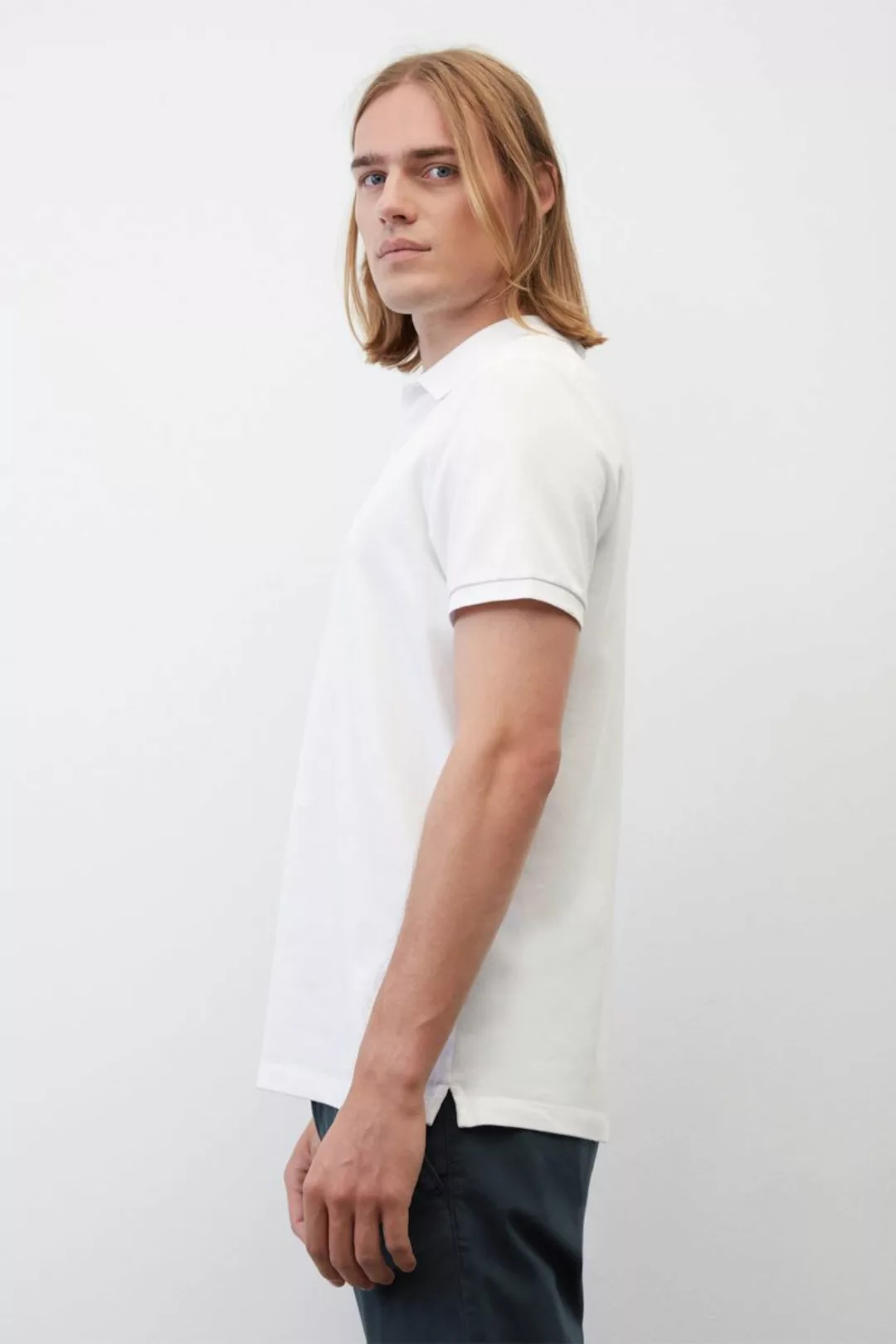 Marc O'Polo Poloshirt Weiß - Größe L günstig online kaufen