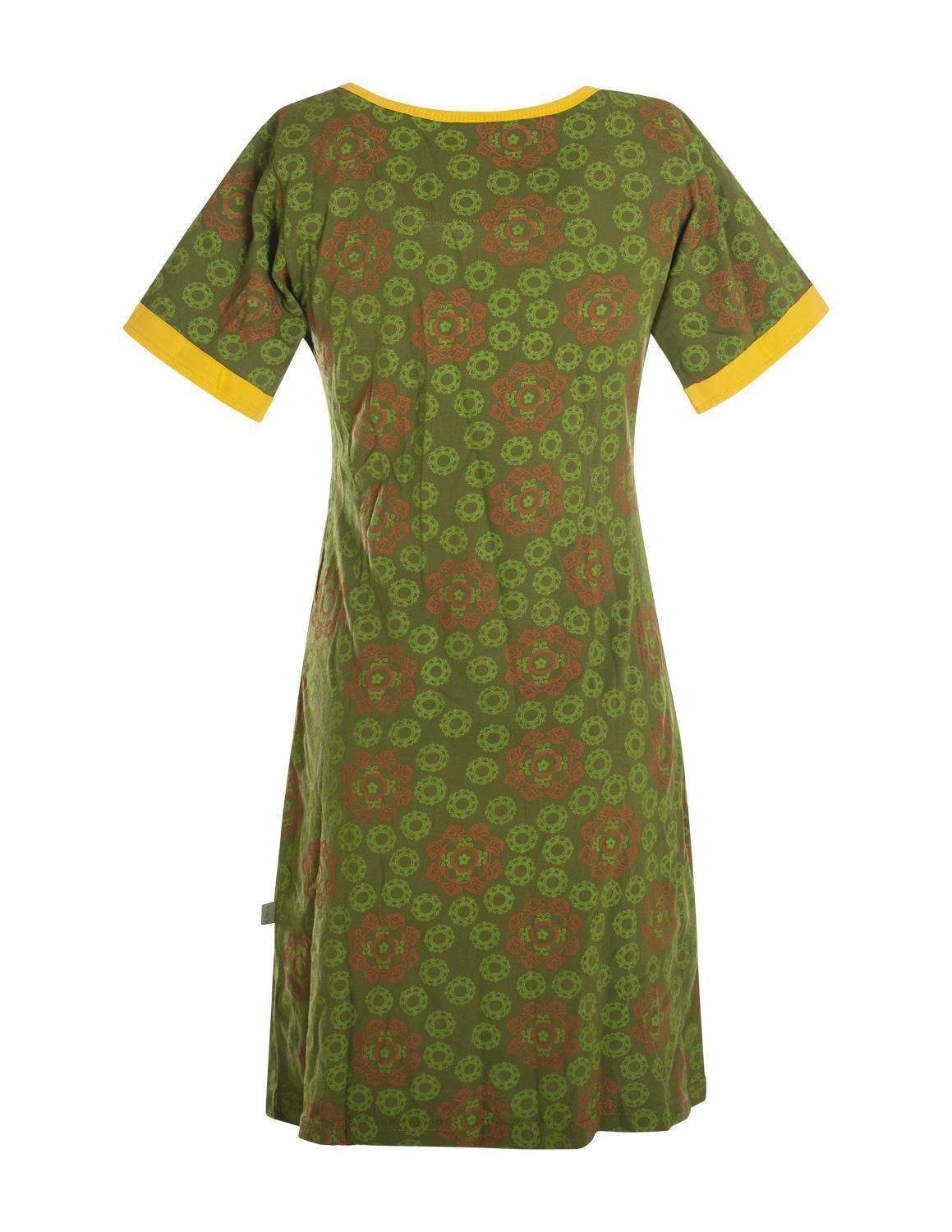 Vishes Jerseykleid Kurzarm Kleid Blumen Tunika günstig online kaufen