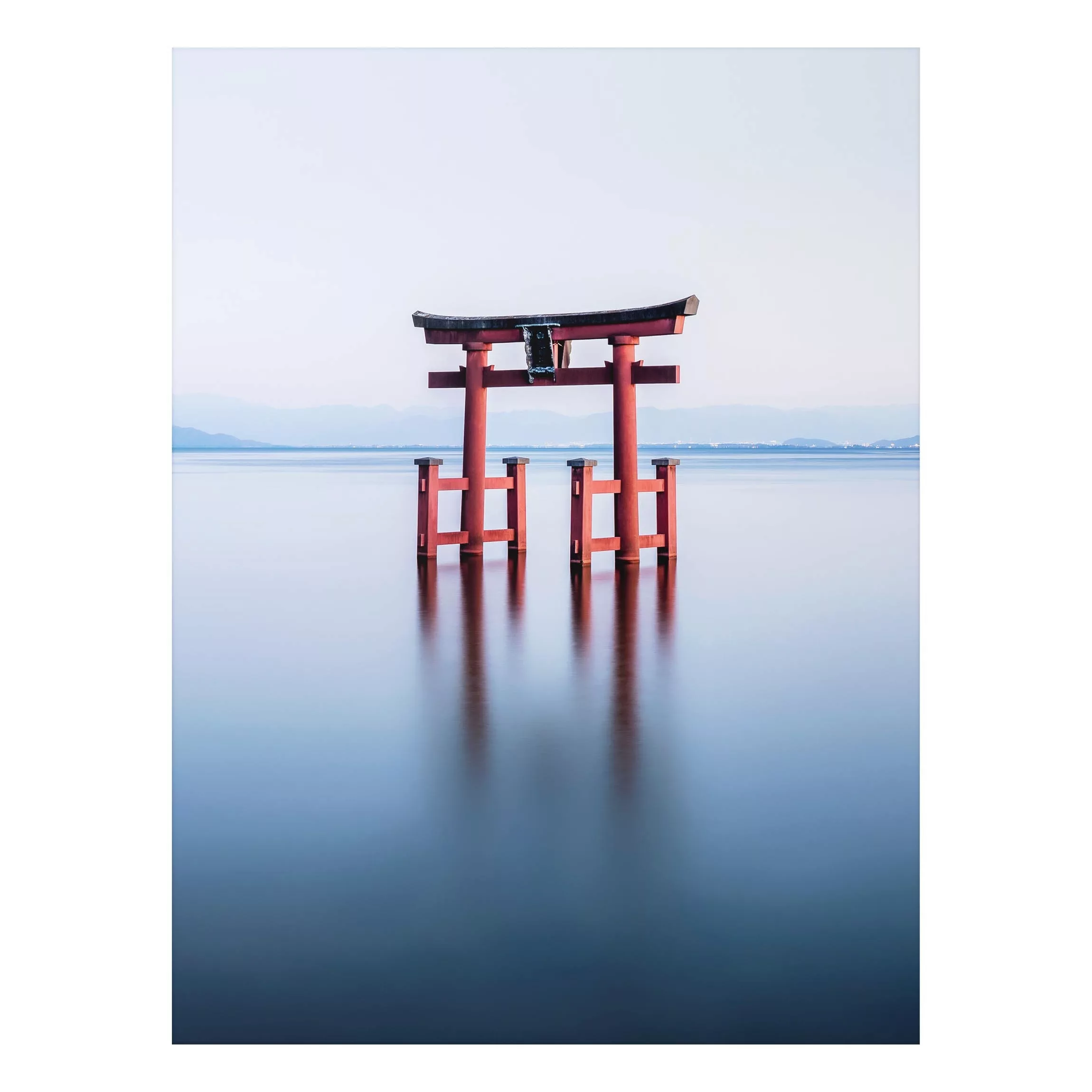 Alu-Dibond Bild Torii im Wasser günstig online kaufen