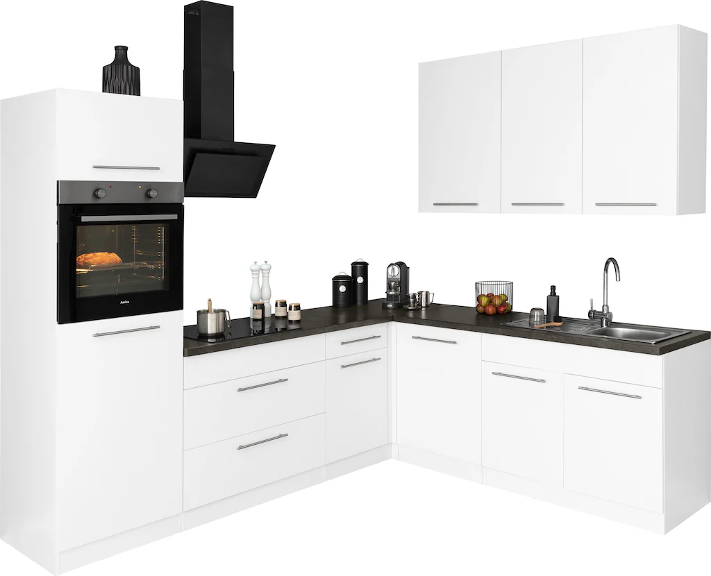 wiho Küchen Winkelküche "Unna", ohne E-Geräte, Stellbreite 260 x 220 cm günstig online kaufen