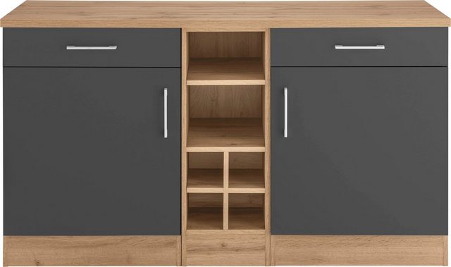 KOCHSTATION Unterschrank "KS-Colmar", 150 cm breit, 2 Schubkästen, 2 Türen, günstig online kaufen