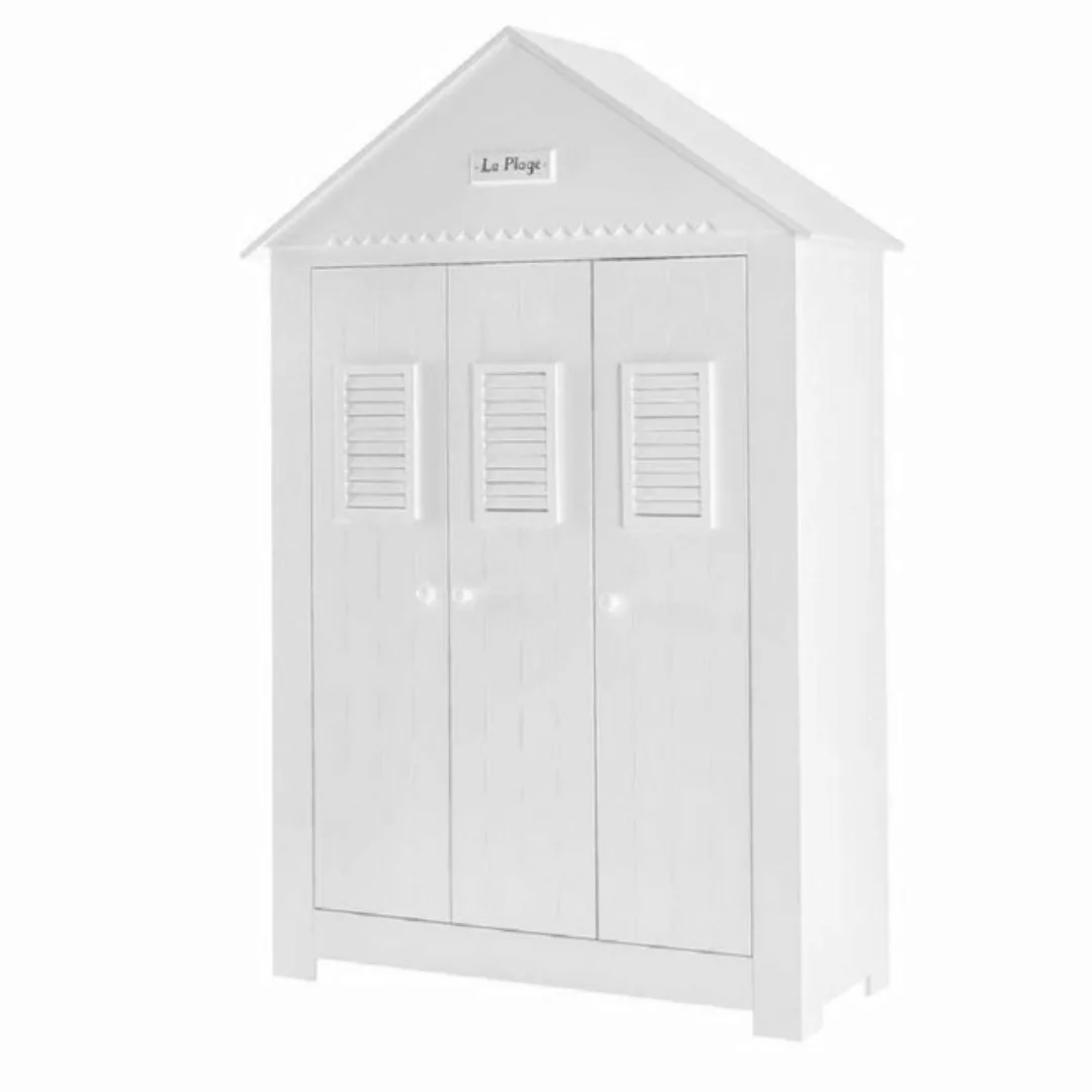 ROOMSTAR Kinderkleiderschrank Maritimer 3-türiger Kinderzimmer-Kleiderschra günstig online kaufen