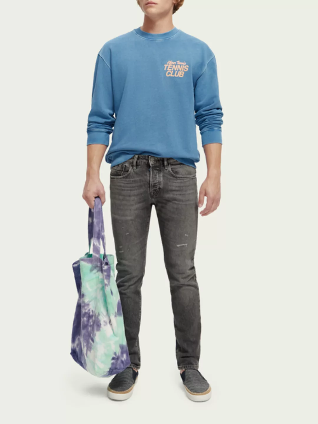 Scotch & Soda Sweatshirt mit Rundhalsausschnitt und „Garment-Dye“-Effekt günstig online kaufen