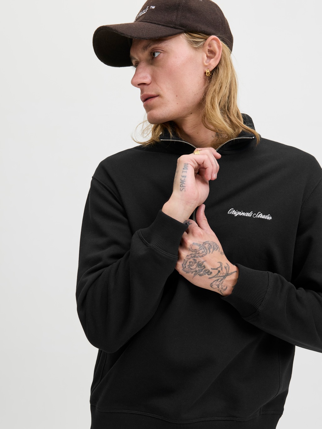 Jack & Jones Herren Sweatshirt JORNORREBRO EMB SWEAT HIGH NECK - Relaxed Fi günstig online kaufen