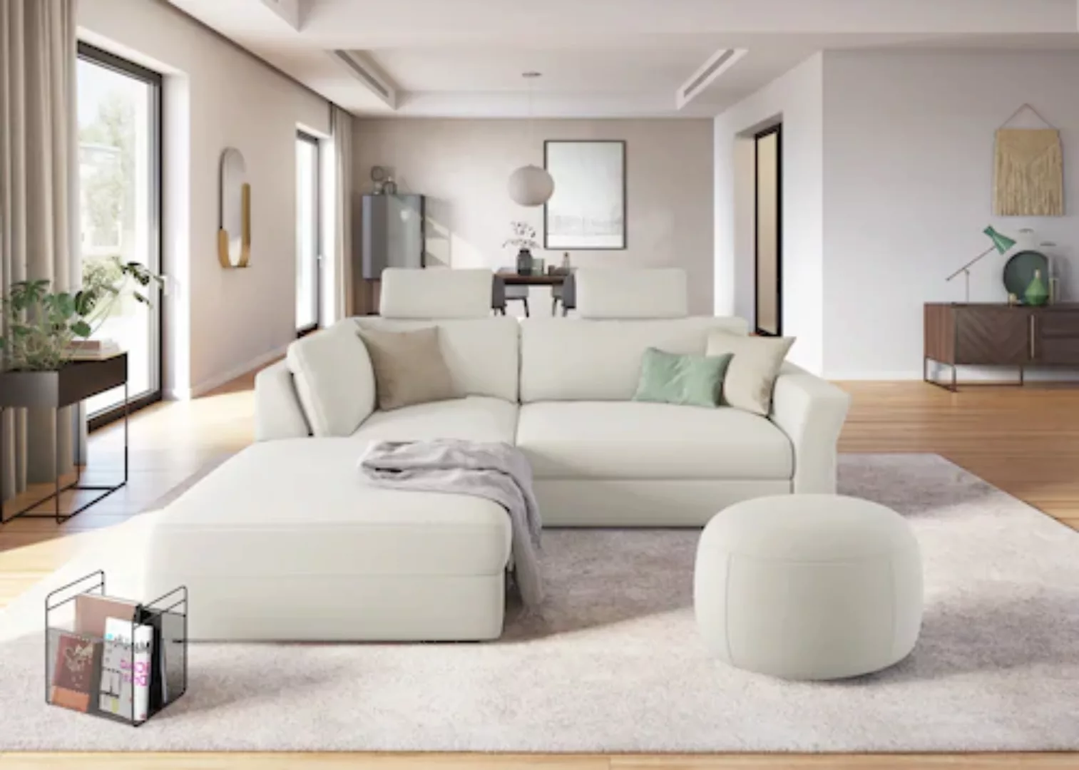 sit&more Ecksofa »Cadabra L-Form«, Breite 243 cm, inklusive Sitztiefenverst günstig online kaufen