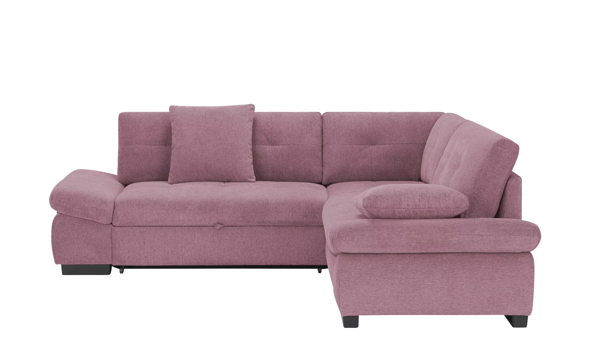 bobb Ecksofa  Lindsay ¦ rot ¦ Maße (cm): B: 255 H: 91 T: 225.0 Polstermöbel günstig online kaufen